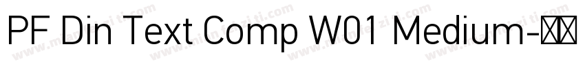 PF Din Text Comp W01 Medium字体转换